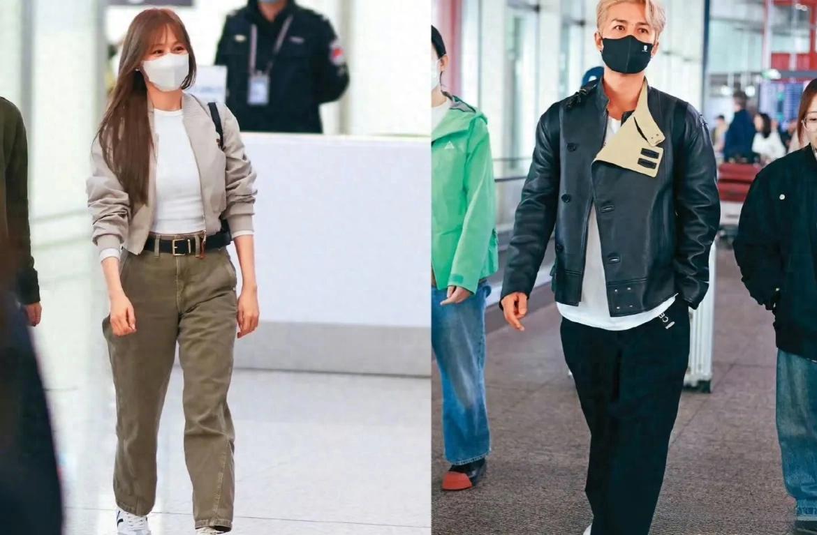 王心凌吴克群机场同行引爆热搜!CP粉激动直呼“爷青回”。