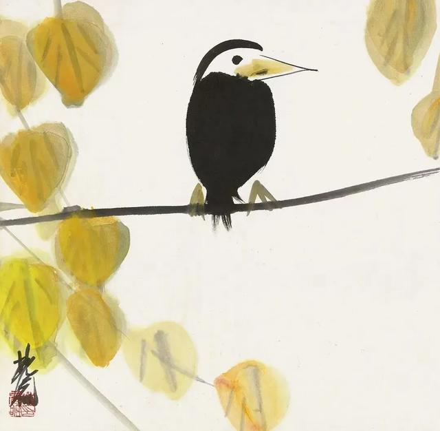 林风眠笔下的小鸟,呆萌可爱,趣味十足