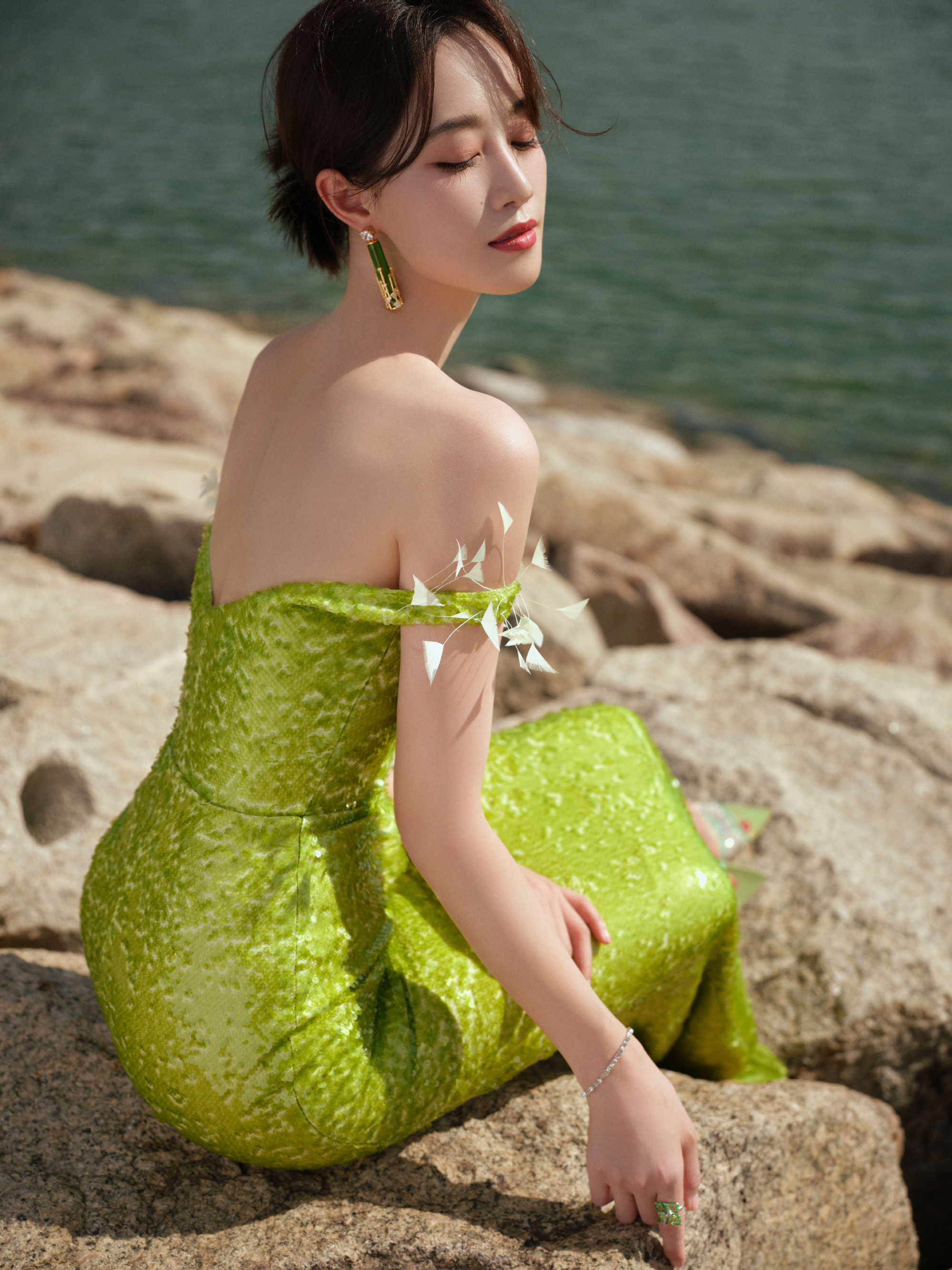 女明星蓝盈莹的大长腿