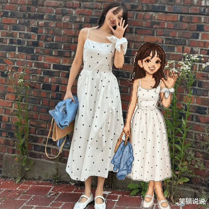 尹恩惠分享新照：小清新风格穿搭好可爱，笑容好甜美！