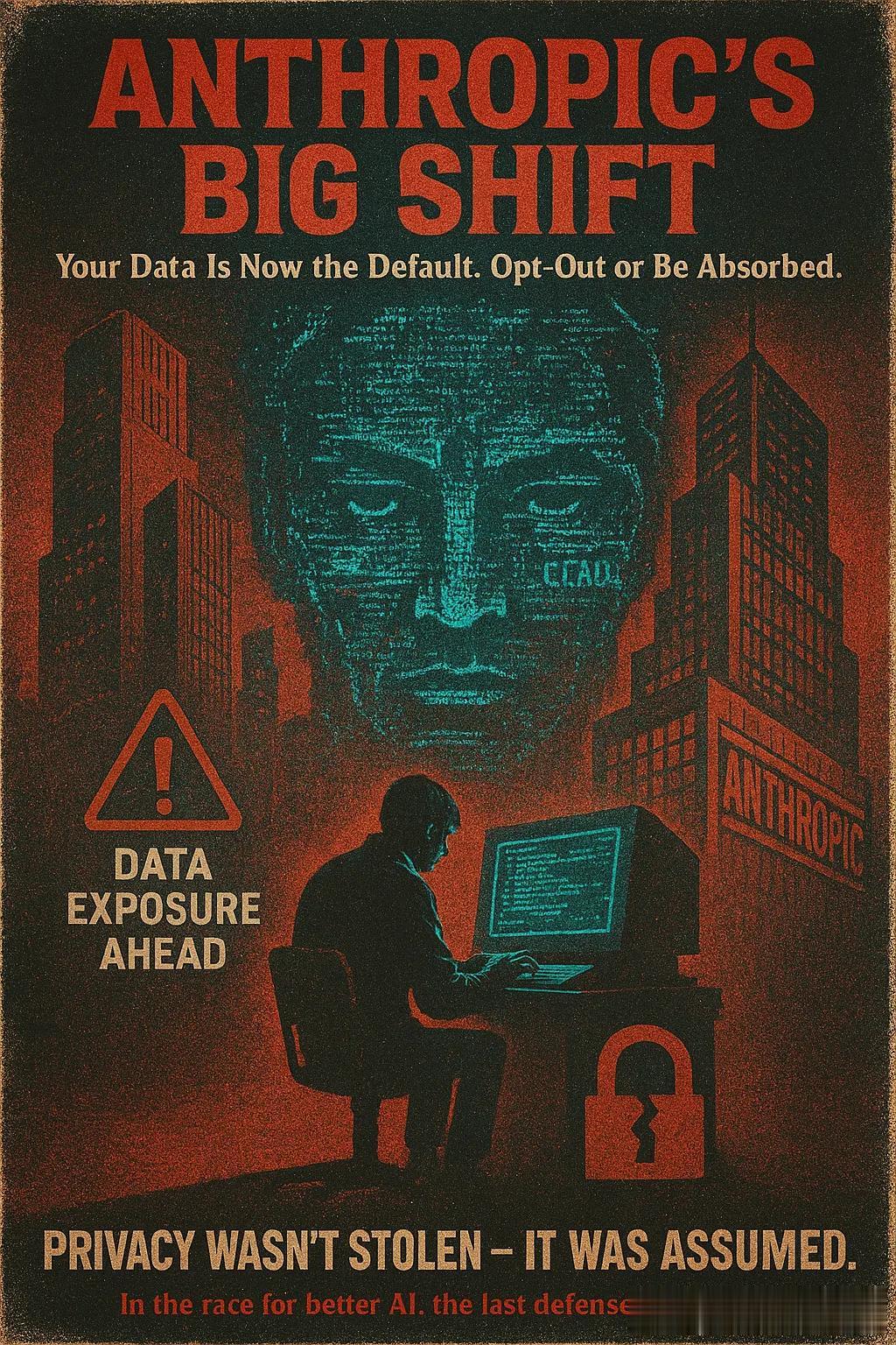 最后通牒!Claude聊天/代码默认全喂AI训练,你的隐私能被用5年