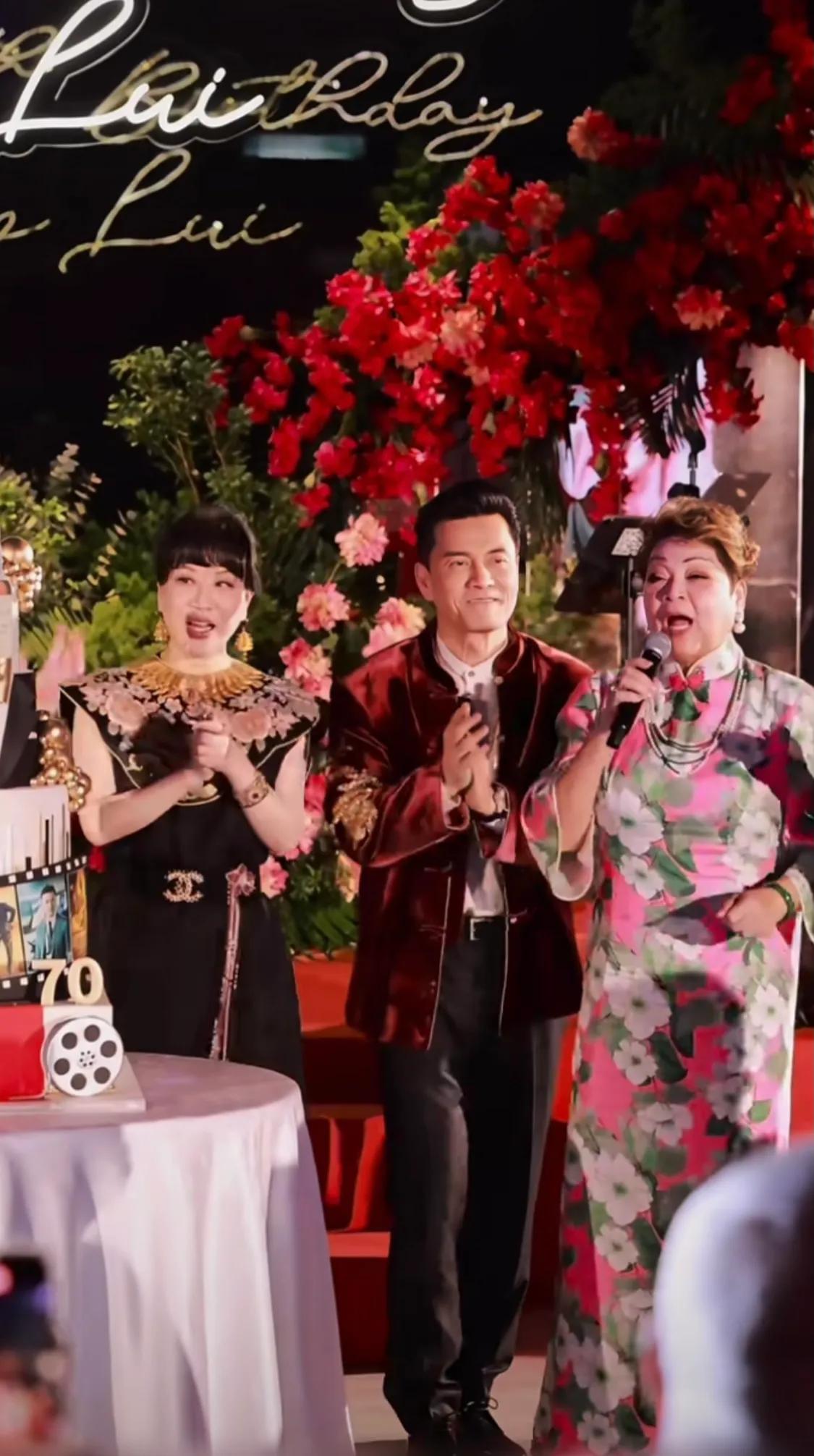 吕良伟70岁大寿，温碧霞穿的俗气，甄子丹岳母很年轻，袁咏仪漂亮