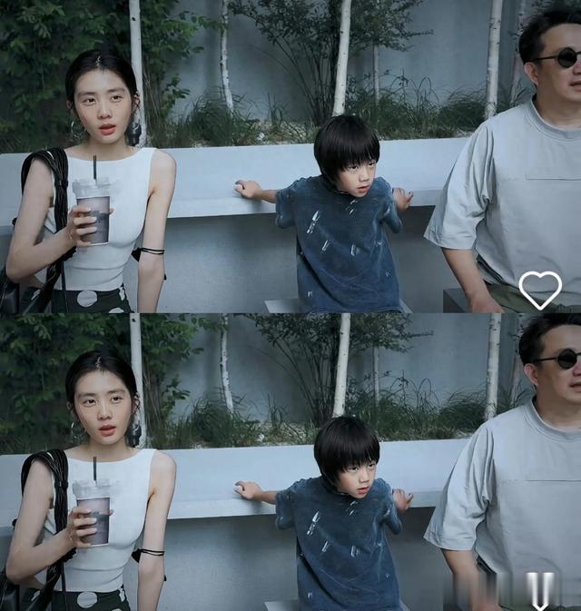 黄磊和3个孩子出游，19岁黄多多直角肩抢镜，二女儿爱穿辣妹装