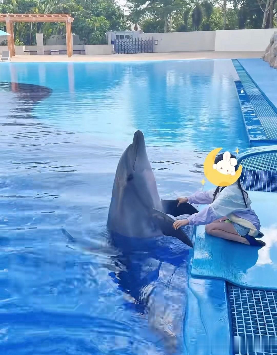 付辛博老婆三亚度假，7岁女儿很瘦，个子高，颖儿年轻苗条像姐姐