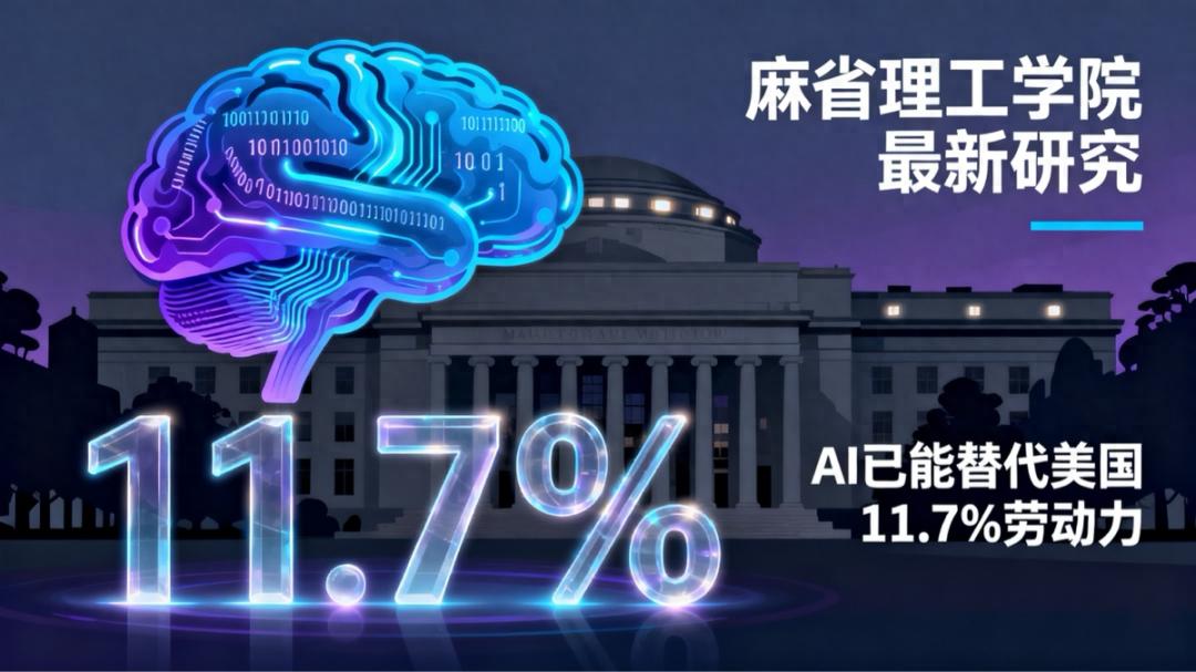 麻省理工學院最新研究：AI 已能替代美國 11.7% 勞動力