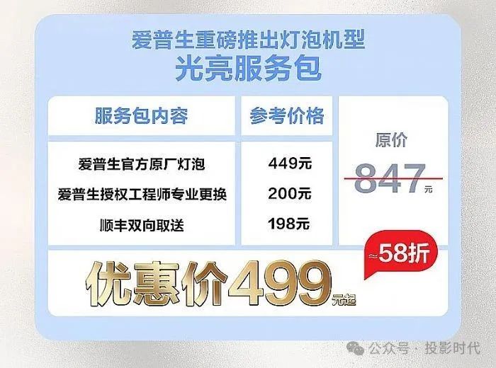 加强售后服务,灯泡投影最后的选择