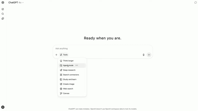 剛剛，OpenAI 發布 ChatGPT 版 Manus！奧特曼：感受 AGI 時刻