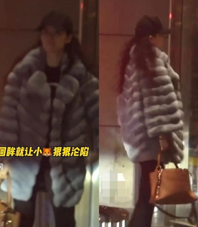 刘亦菲穿皮草大衣去做美容,手拎LV包包,冬季保暖又好看好贵妇呀