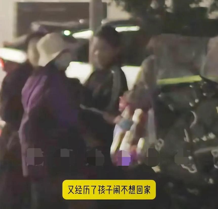 刘诗诗带儿子出来玩!6岁步步不回家被妈狂追扛上车,心疼吴奇隆