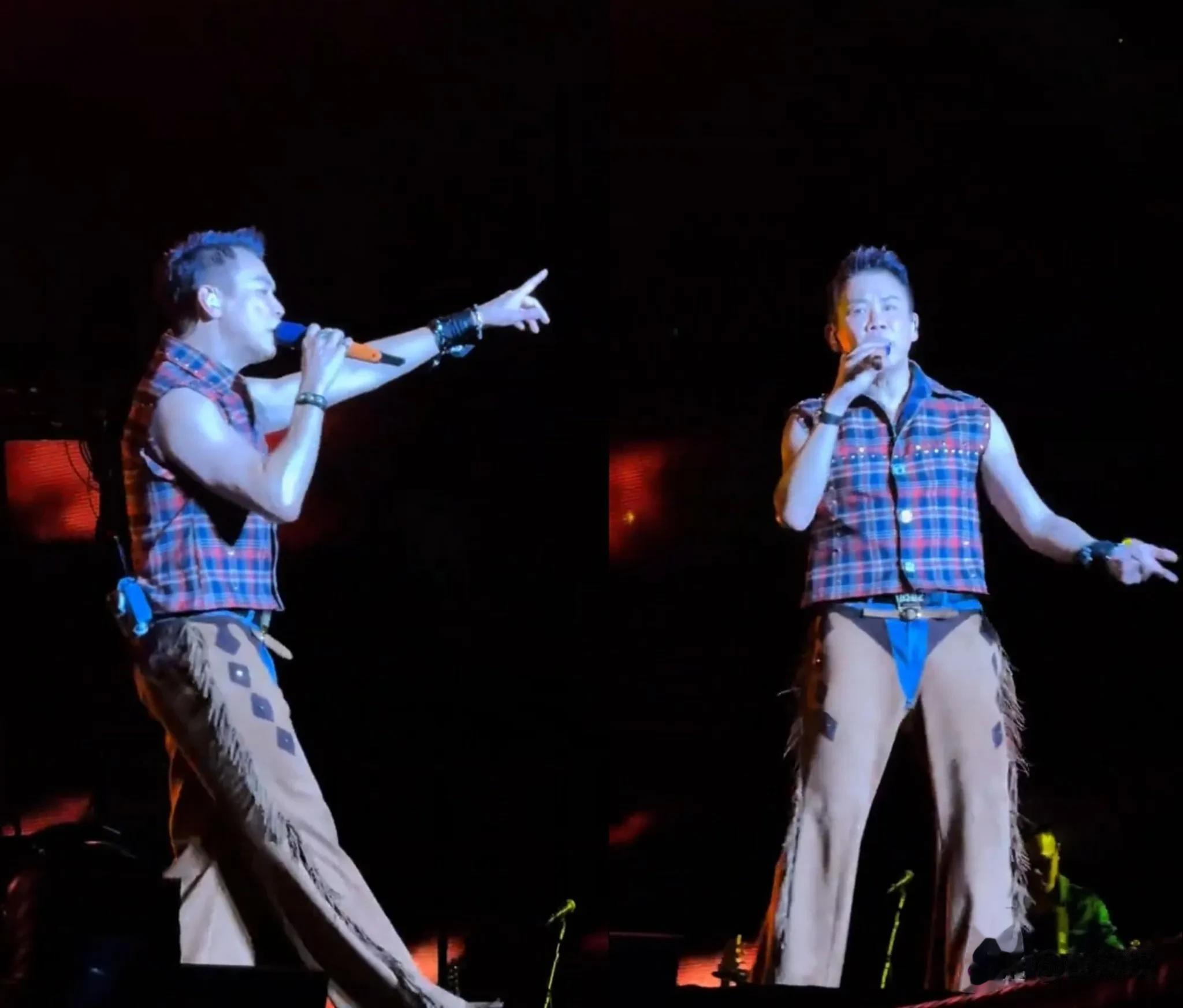 笑死人了！谁给陶喆做的造型？穿个泳裤就上台了？