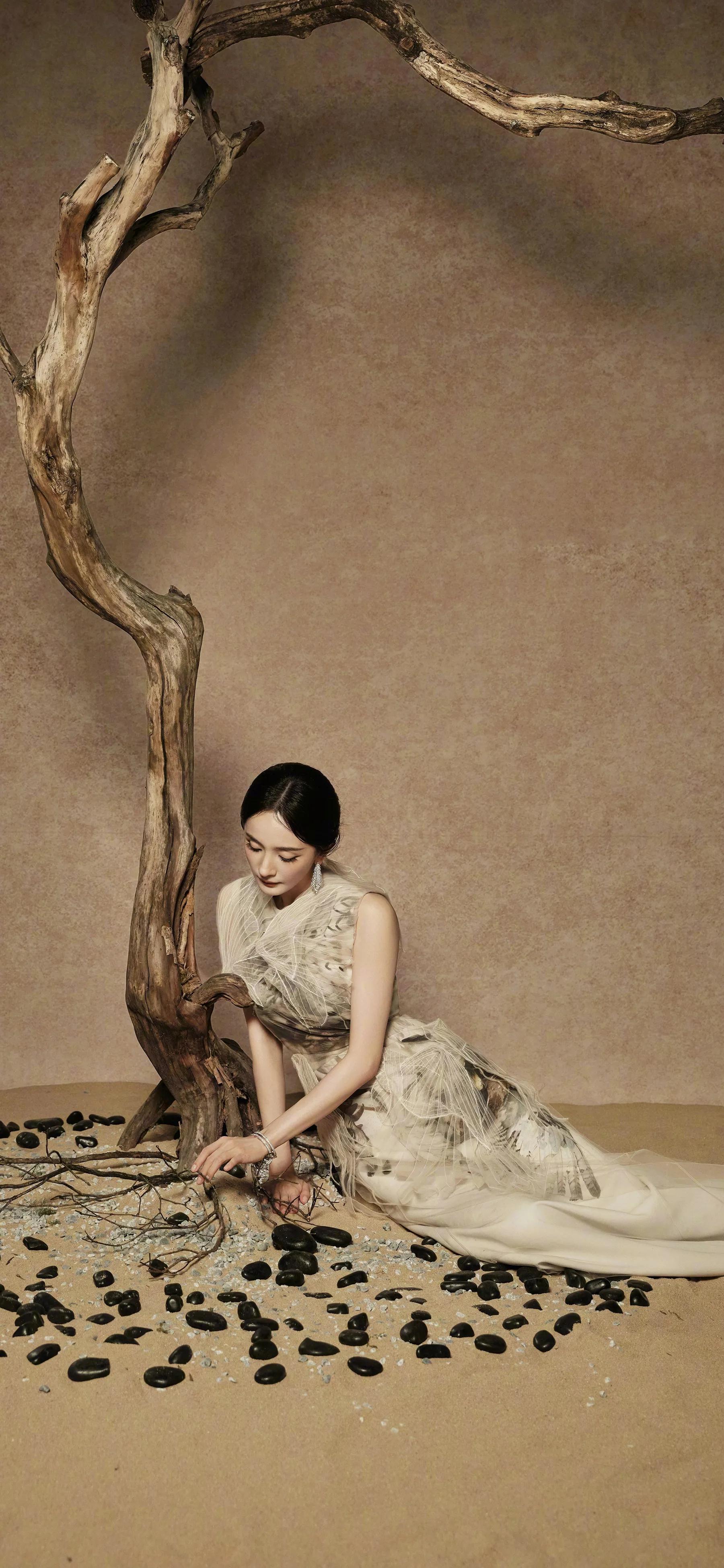 杨幂W盛典造型高清无水印壁纸美图，杨幂壁纸