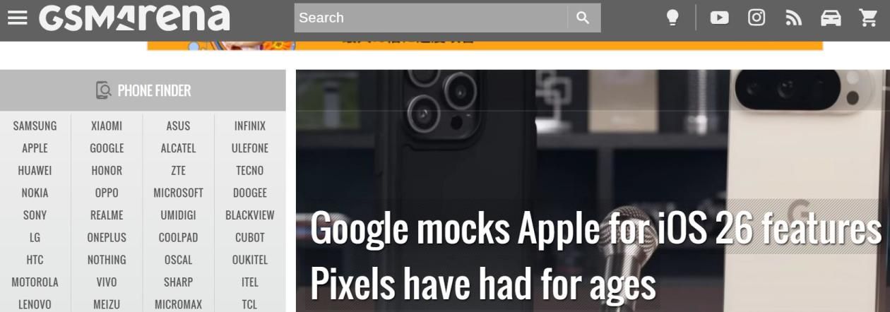 继微软和三星之后,谷歌也嘲讽苹果 iOS 26“太过时了”
