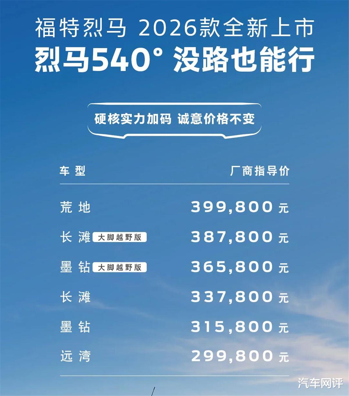 越野圈清流上线，2026福特烈马坚守机械基因逆袭