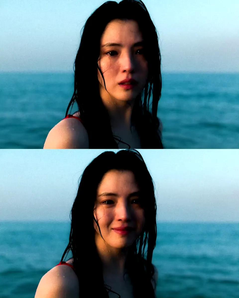 韩素希 绝美破碎感