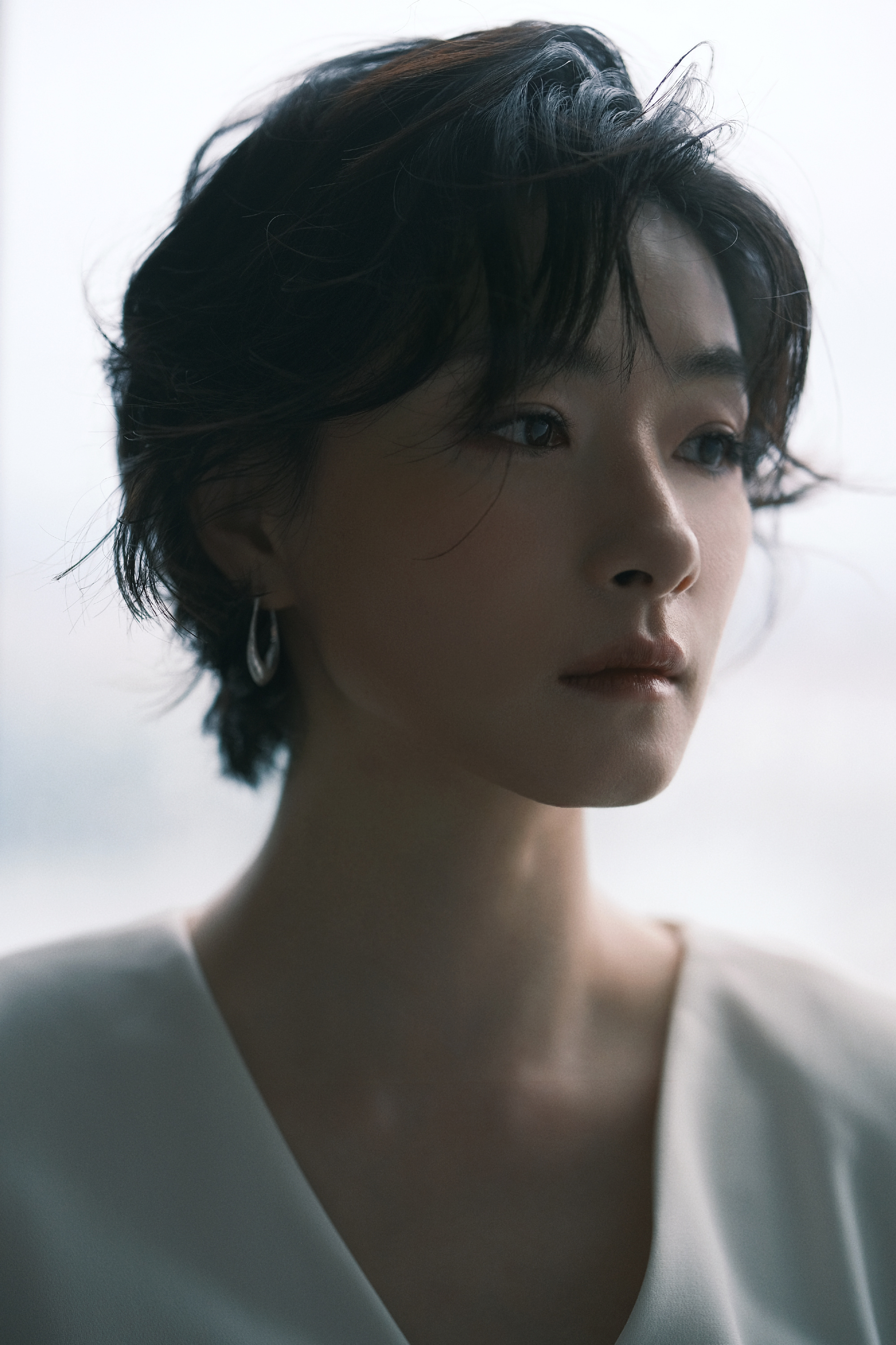 女明星，万茜的侧脸