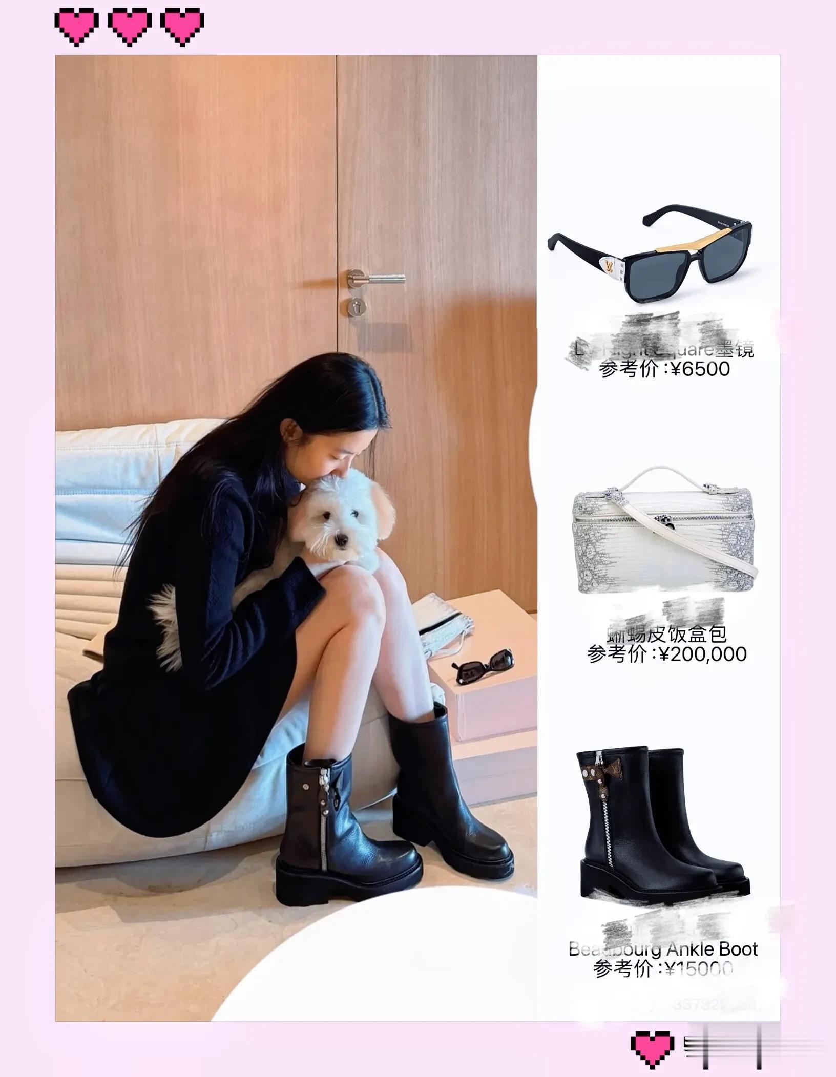 刘亦菲深夜更新动态，晒与小狗合影，穿短裙美腿抢镜，素颜美翻了