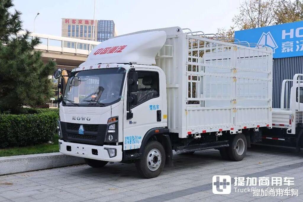 大电量高承载，满足宽体车需求，重汽悍将黄绿牌纯电轻卡实拍