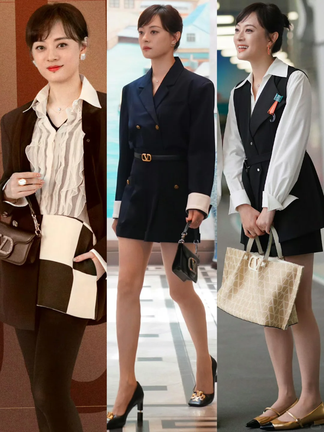 孙俪一家去美国度假，3套穿搭很少女，短裤显腿长，普通人也能学