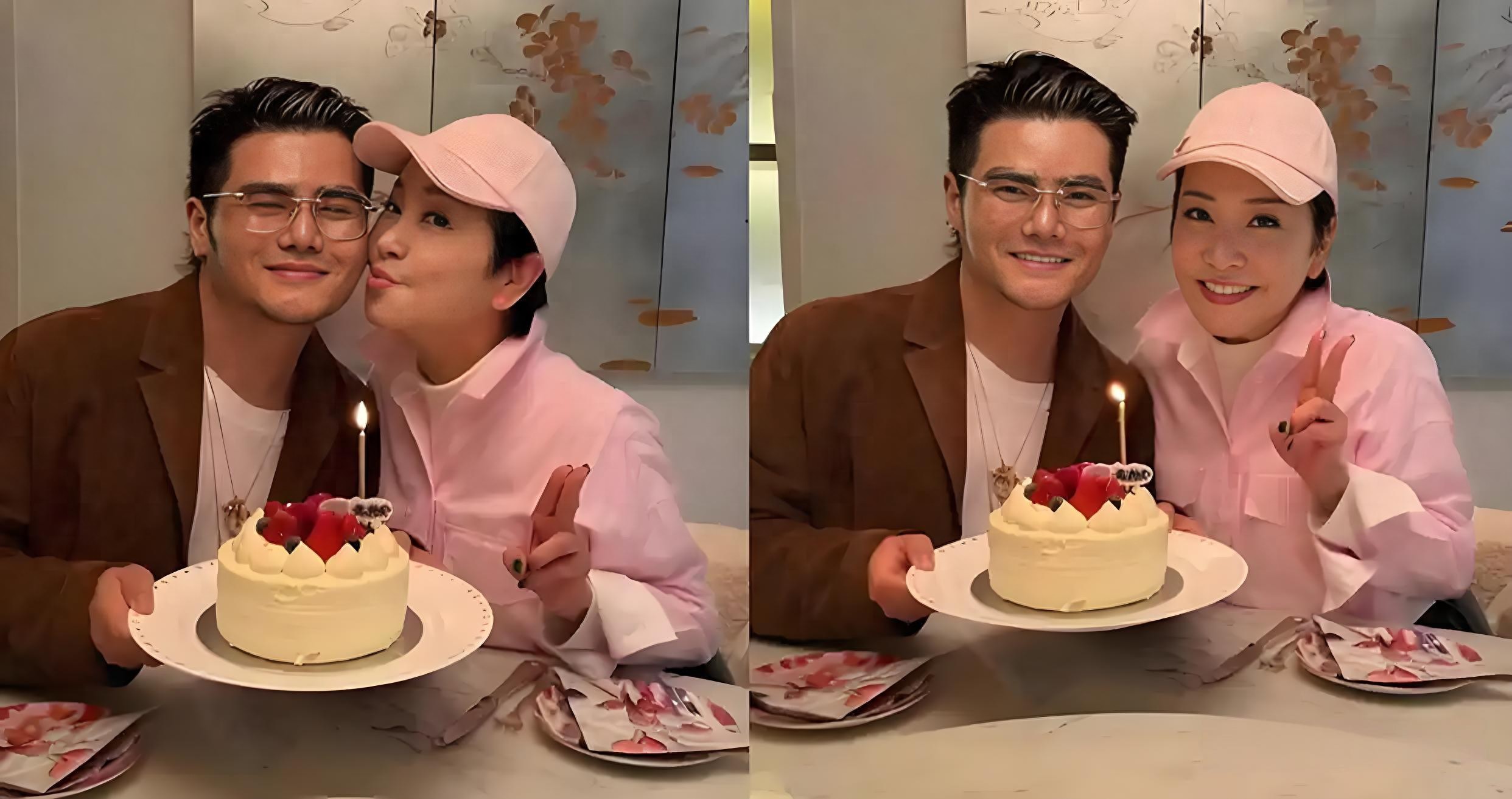 74岁狄波拉为男友人庆祝生日，两人肢体接触亲密，看起来关系真好