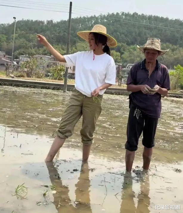49岁麦家琪近况曝光,回农村光脚抛秧苗,5分地2小时完成劳作