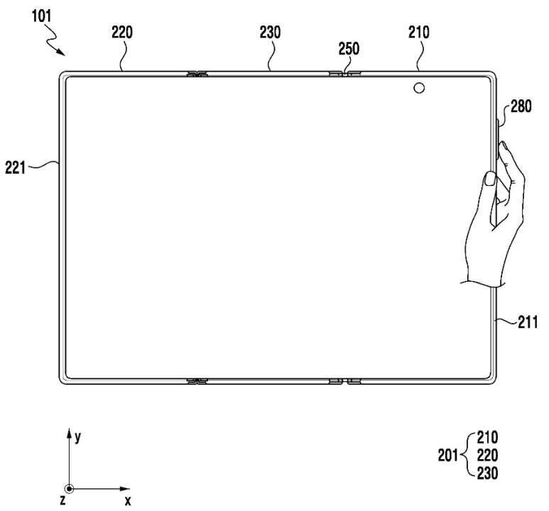 三星三折疊手機專利曝光，G型折疊三塊電池，有望最早11月發布