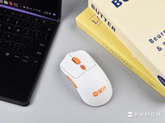 攀升炎橙星闪鼠标图赏:颜值手感都满分