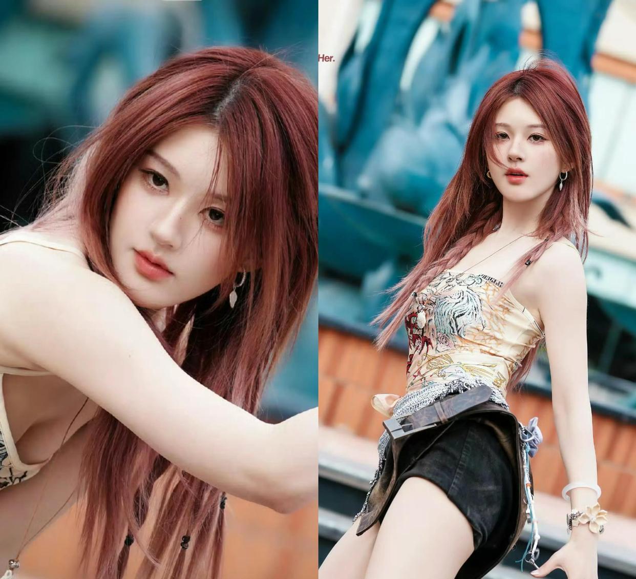 赵露思音乐节红发造型炸场!病后复出首秀,粉丝熬夜守候只为这一刻