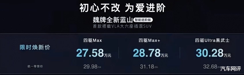 限时售27.58万起！魏牌蓝山智能进阶版表现如何？