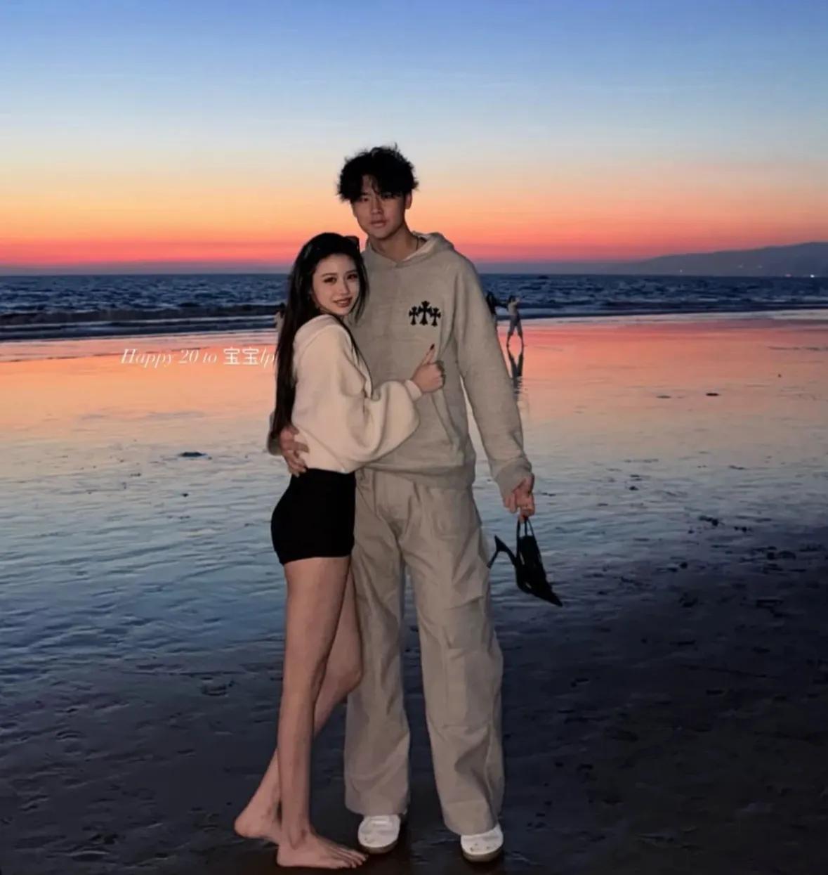 汪峰大女儿小苹果恋爱了！男友身高超190家境优渥，俩人合影养眼