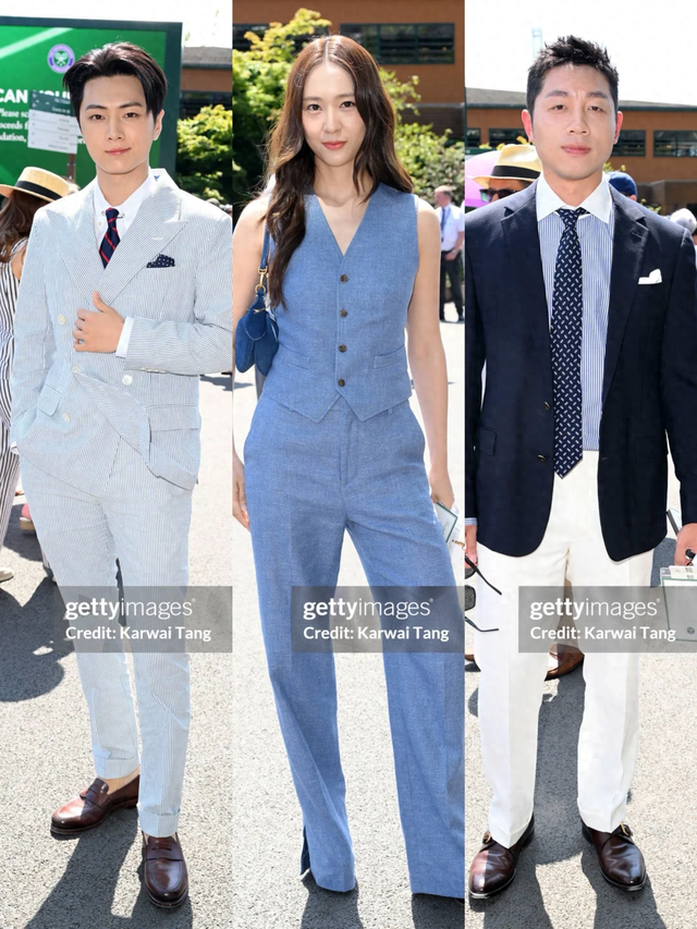 萧敬腾夫妻看温网，林有慧手上大钻戒太晃眼，牵手被嘲：母子出游