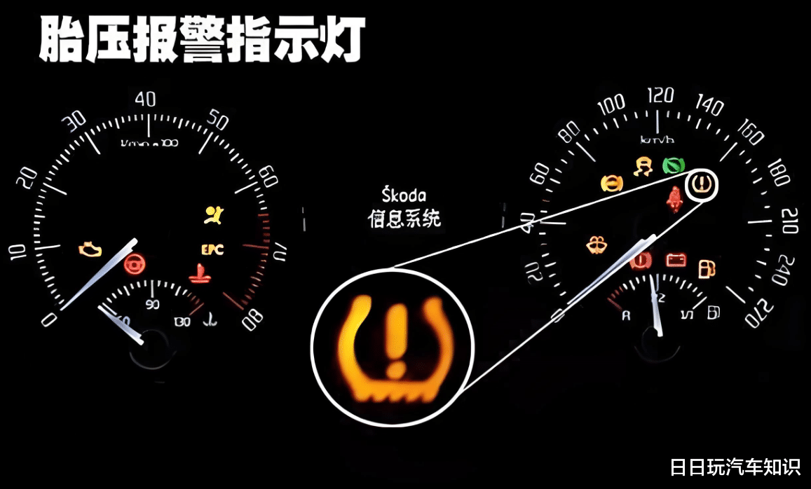 胎压黄灯亮着还可以开多久?