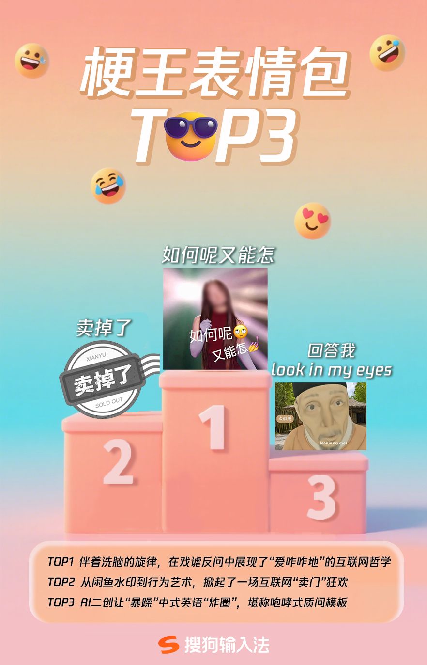 搜狗輸入法2025表情包年中盤點：哪個最能戳中你的心？