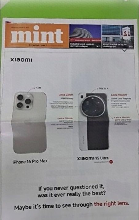 苹果三星罕见联手,共同针对小米,指其营销已经越过底线