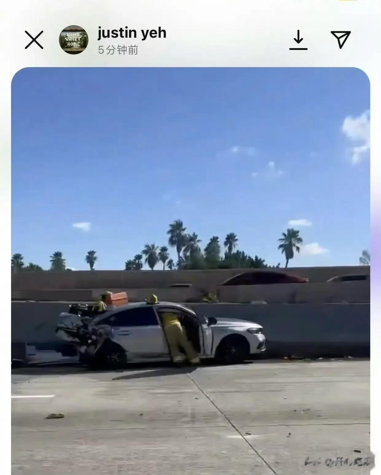 27岁歌手文博在美国出车祸去世!现场照曝光,母亲悲痛发出讣告