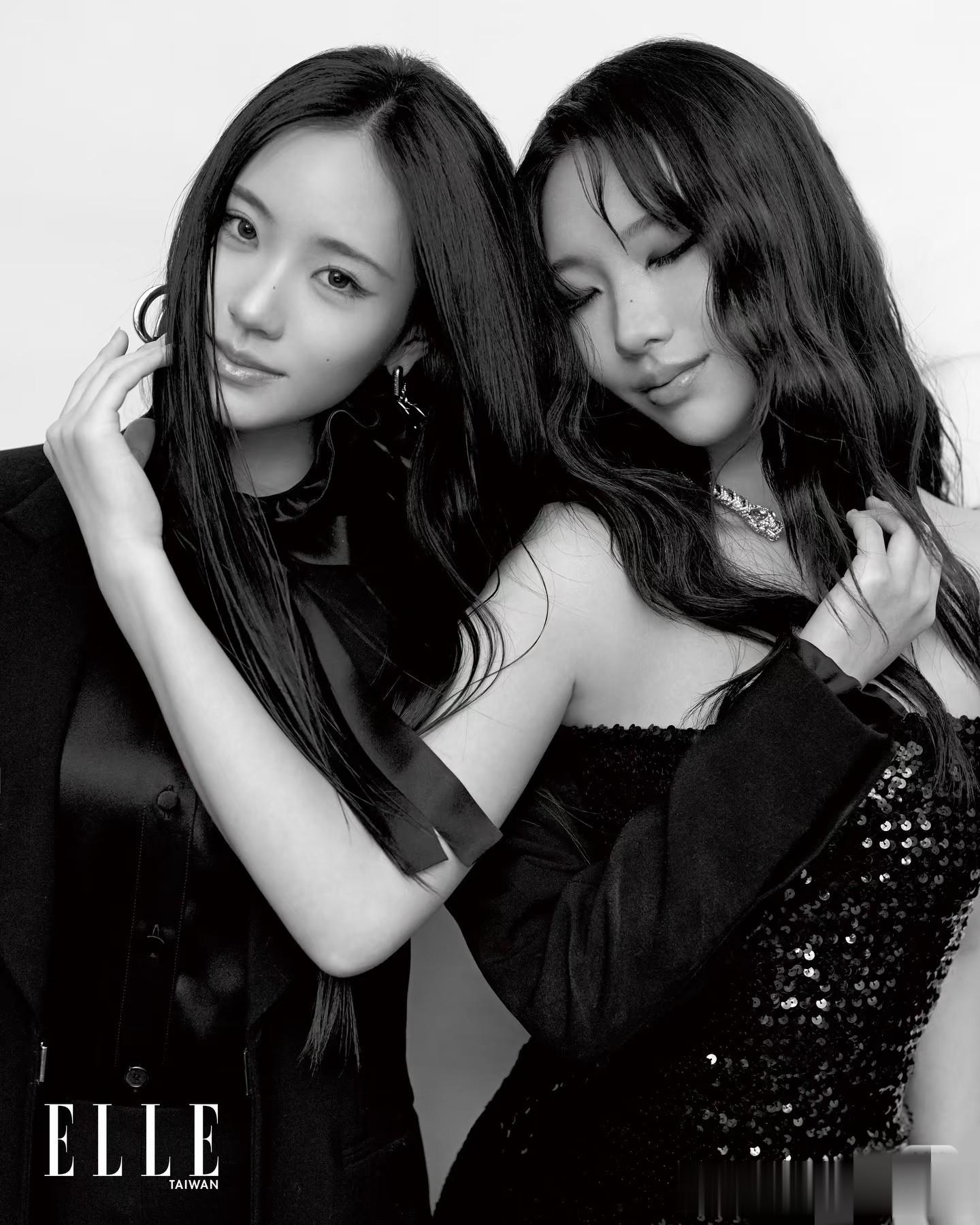 大S离世一周年，两个侄女登上ELLE杂志二月刊，像极刚出道的大小S