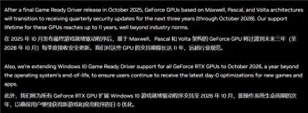 NVIDIA經典顯卡集體落幕！GTX 900/10系列十月停止驅動更新