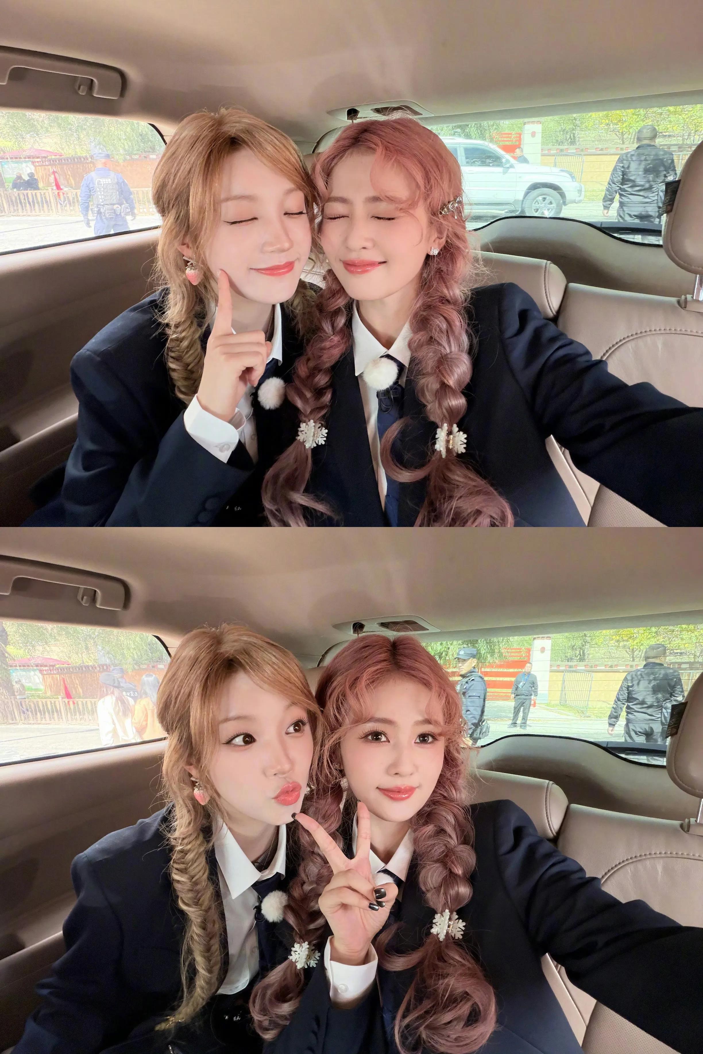 白鹿双马尾自拍