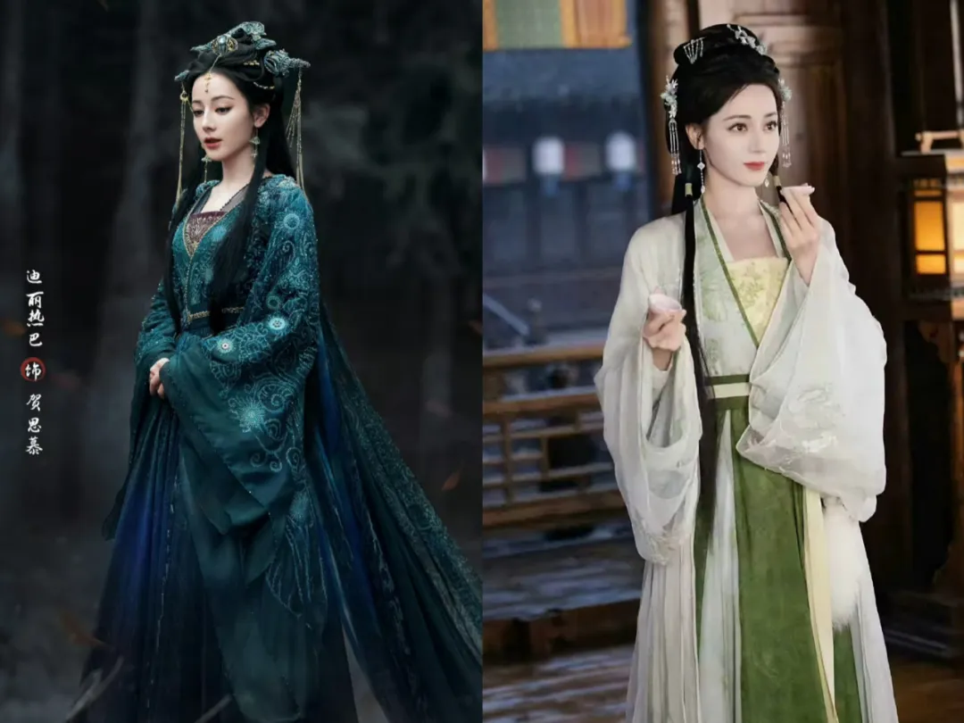 女明星绿色古装造型：白鹿清新，虞书欣灵动，刘亦菲、蒋欣最经典