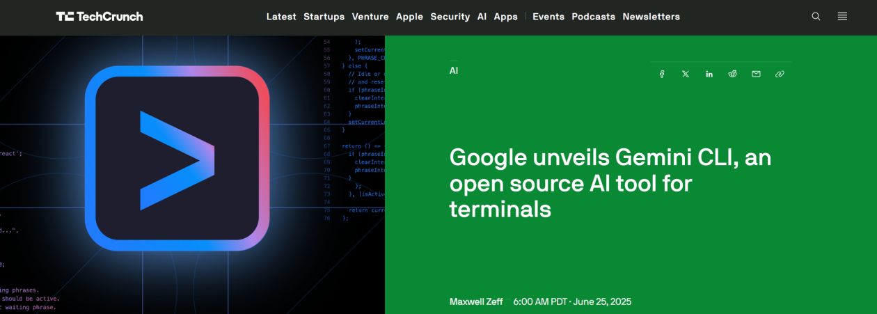 谷歌推出Gemini AI編碼工具