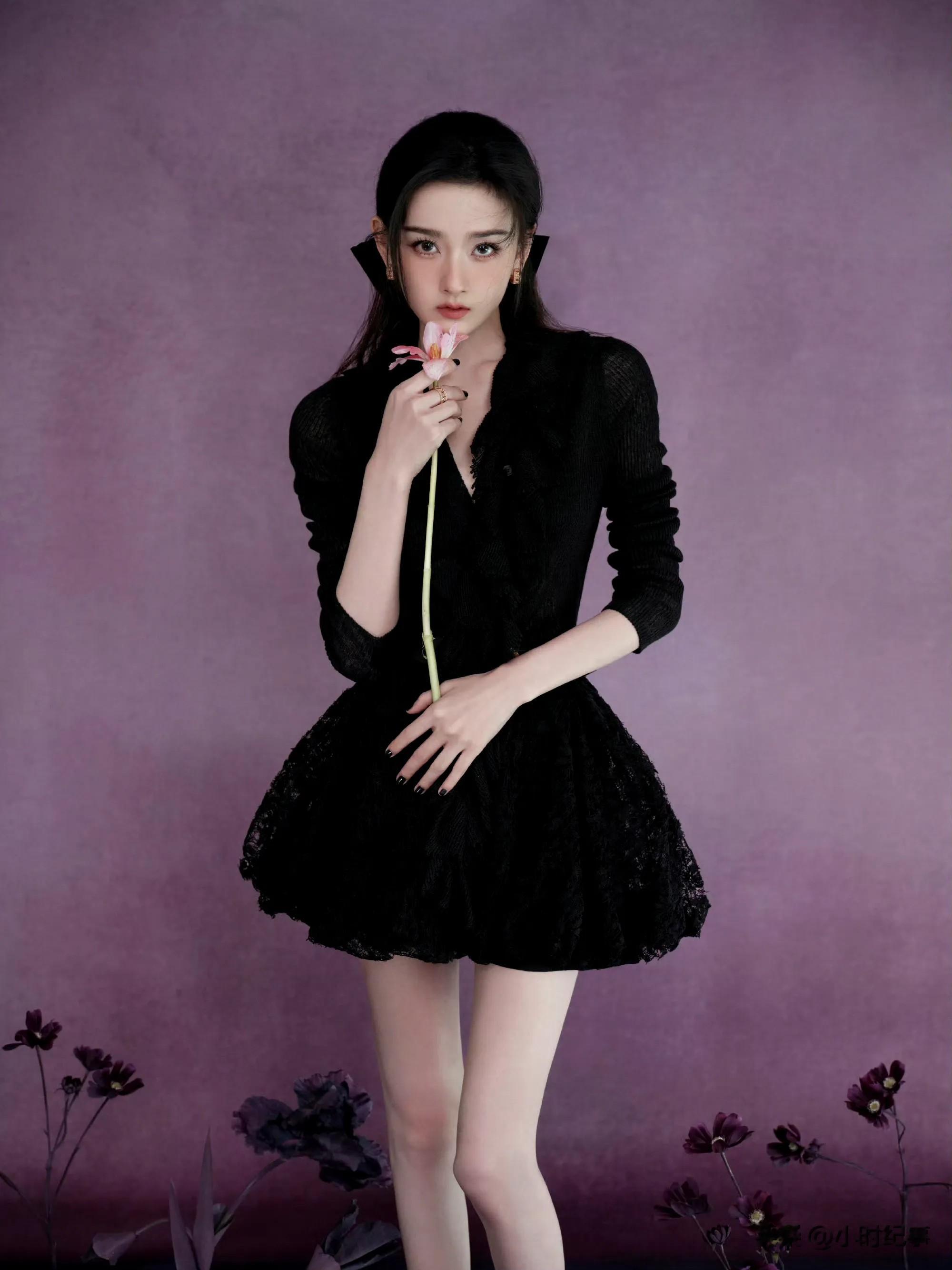 宋祖儿｜真的美的不像话，像画，美艳黑天鹅