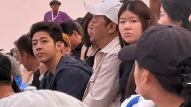 郭涛一家现身阿那亚，14岁女儿身高近180，与哥哥石头共用一张脸