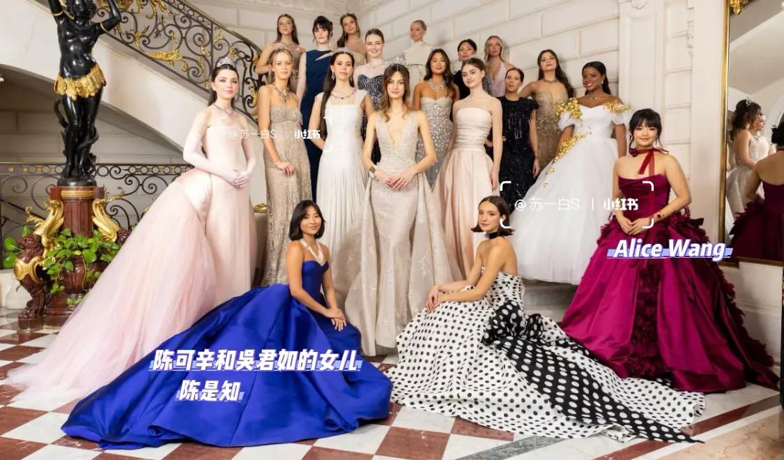 比亚迪老板女儿参加巴黎名媛舞会,她打扮贵气,长的像爸爸王传福