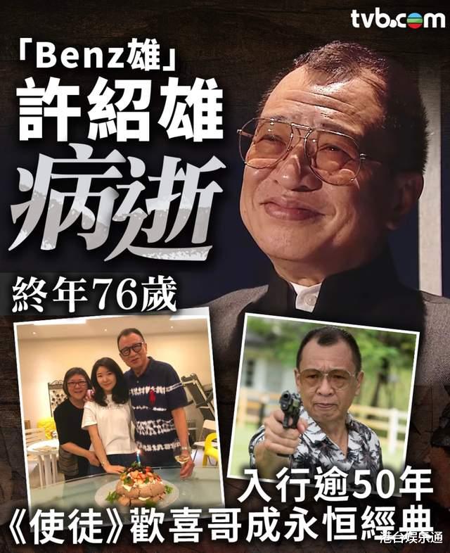 曾志伟谈老艺人接连离世:已派人祭拜冯淬帆,许绍雄在TVB受敬重