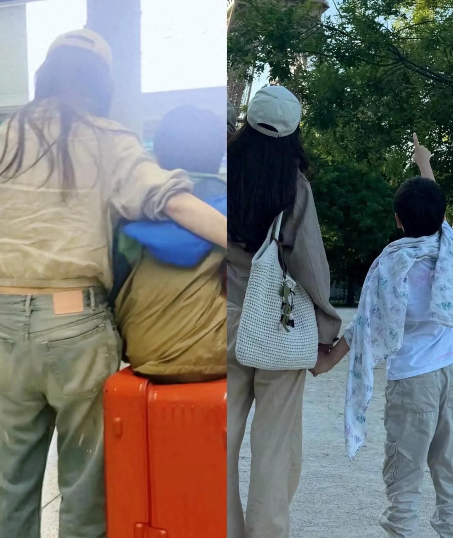 baby带小海绵和黄晓明妈妈聚餐！俩人轮流带娃，和前夫家相处愉快