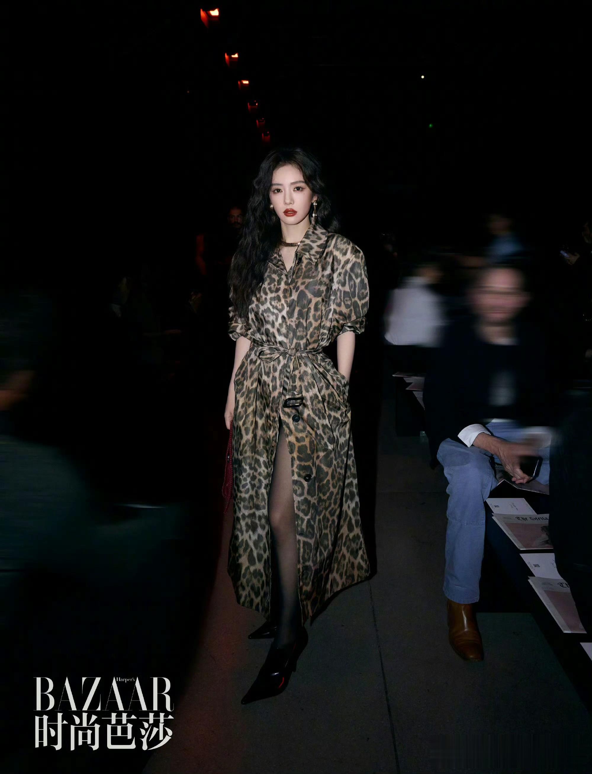 蔡文静豹纹大衣亮相Stella McCartney 2026春夏秀