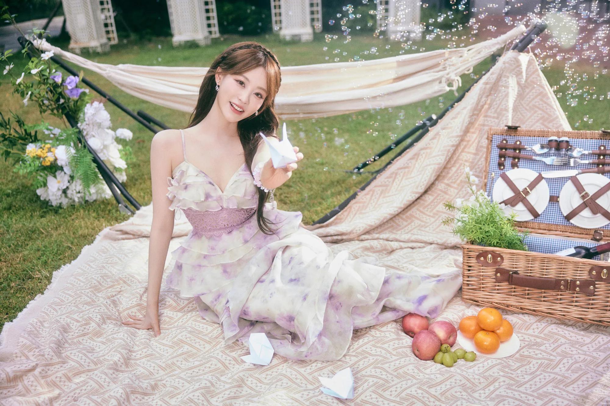 祝绪丹紫色的梦幻泡泡,美得不要不要的