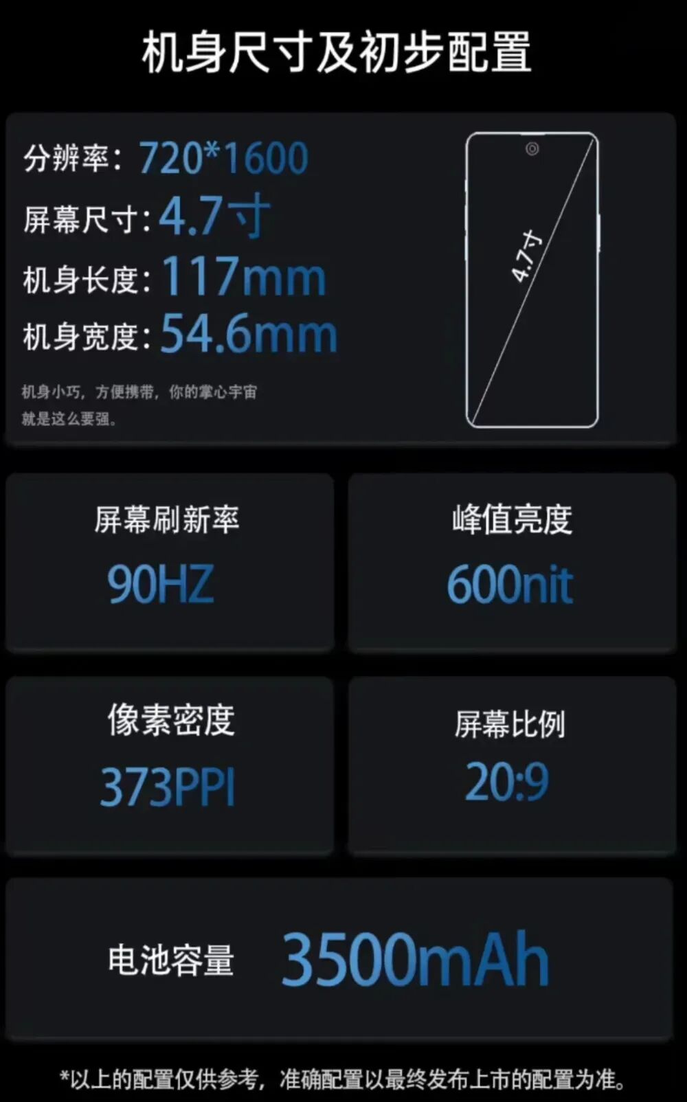 4.7英寸的小屏手机,蓝狐提前一年开启预热