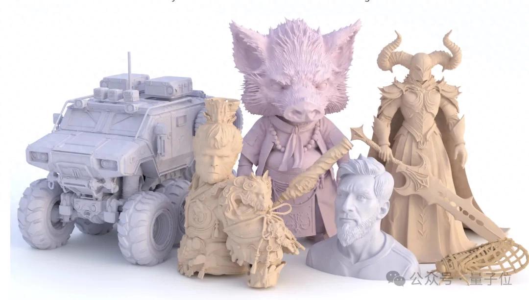 刷新3D生成上限！一鍵生成精細到毛發的3D資產