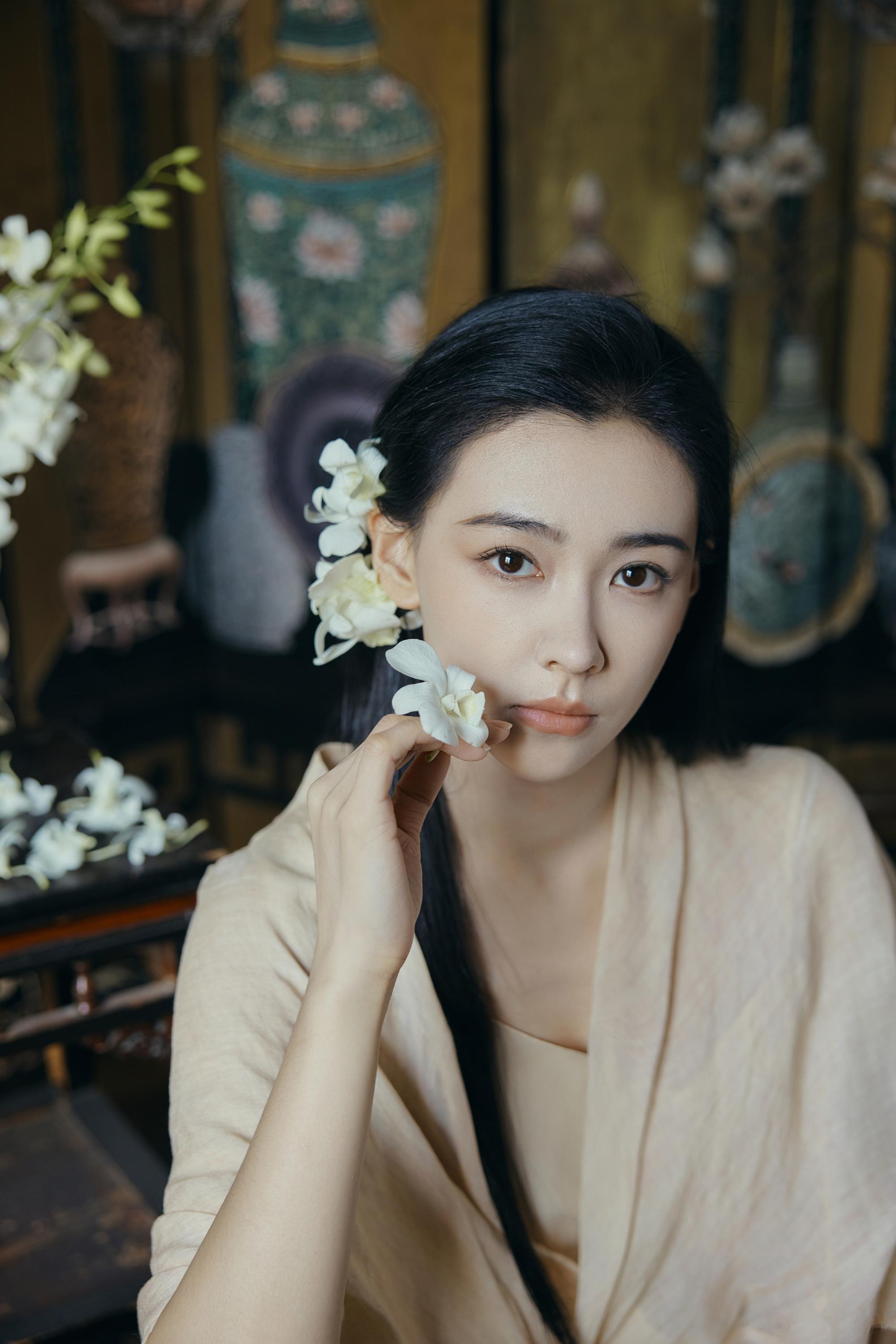 丁笑滢古装造型，绝美