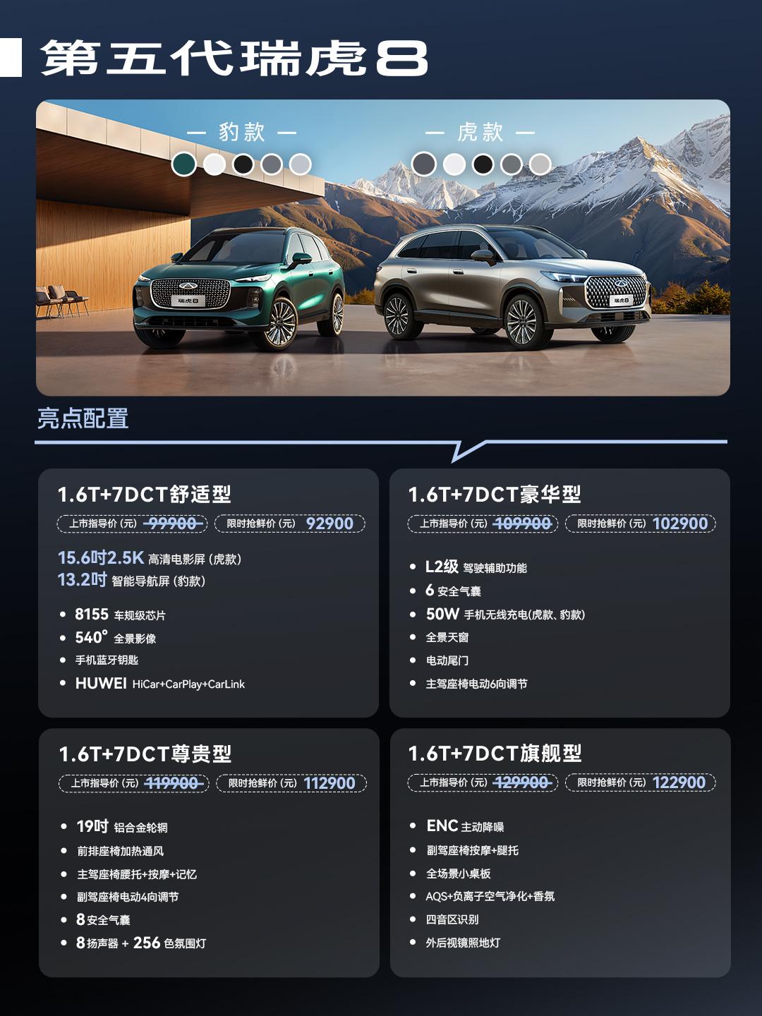 静态体验第五代瑞虎8：不止有电感，更是多面手